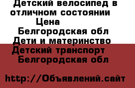 Детский велосипед в отличном состоянии  › Цена ­ 3 900 - Белгородская обл. Дети и материнство » Детский транспорт   . Белгородская обл.